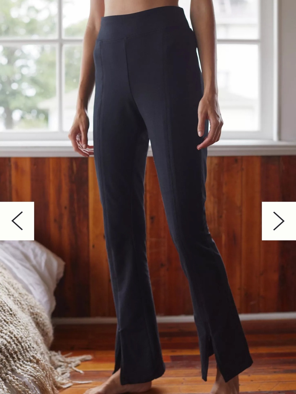 Daily Practice by Anthropologie Zip-Front Flared Leggings blue